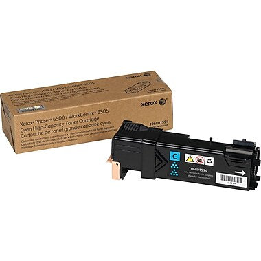 Xerox Phaser 6500 WorkCentre 6505 High Capacity Cyan Toner Cartridge (2500 Yield)